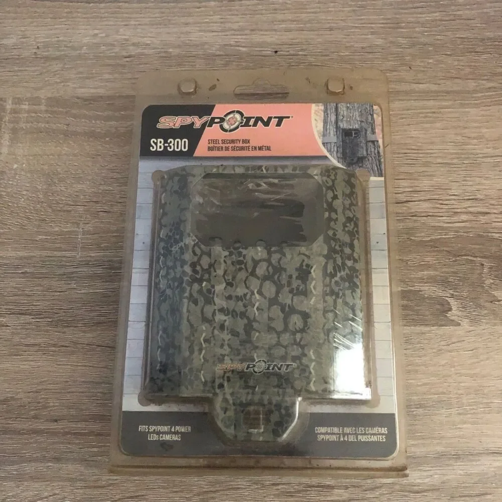 Spypoint SB-300 Steel Security Box Fits 4 Power LED Camera Trail Camo Lock New